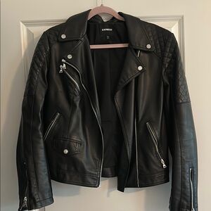 Express Black Leather Jacket